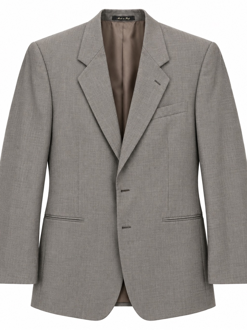Paco Rabanne Light Gray Single-Breasted Suit Jacket